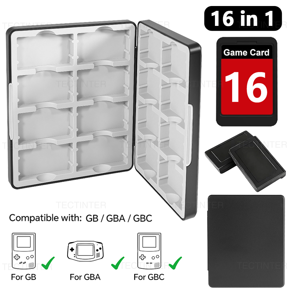 Gaming Accessories Box - Portable 16 in 1 Game Card