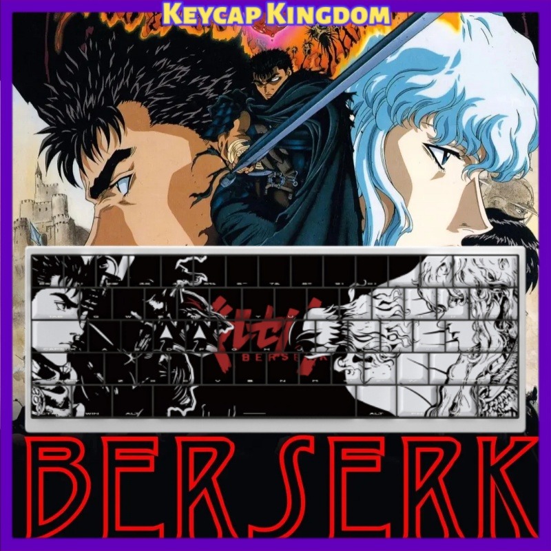 Gaming Accessories Tablet - BERSERK Theme Anime Keycap 98 Key