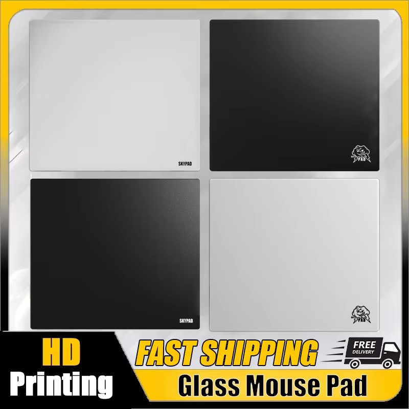 Gaming Accessories White - Glass Gaming Mouse Pad Skypad SORA