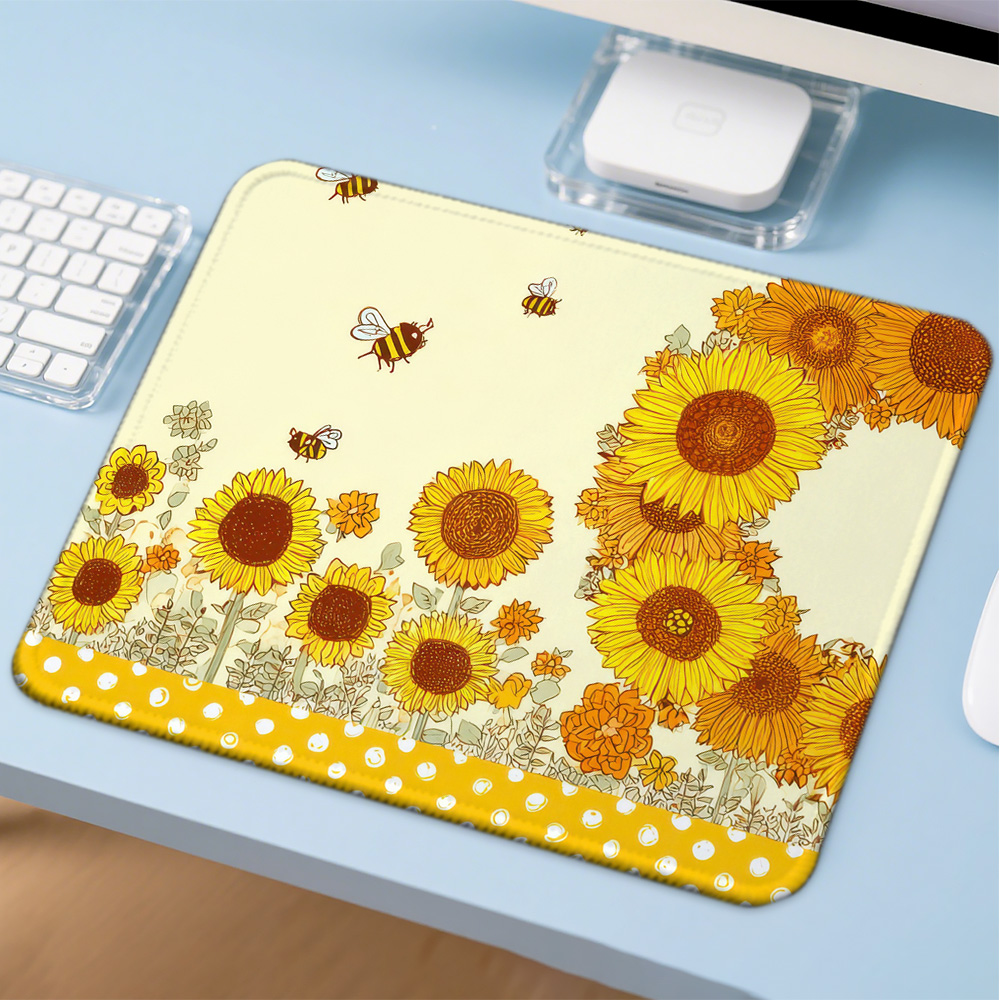 Gaming Accessories Companies - Mosepad Sun Flower Computer Mat Desk