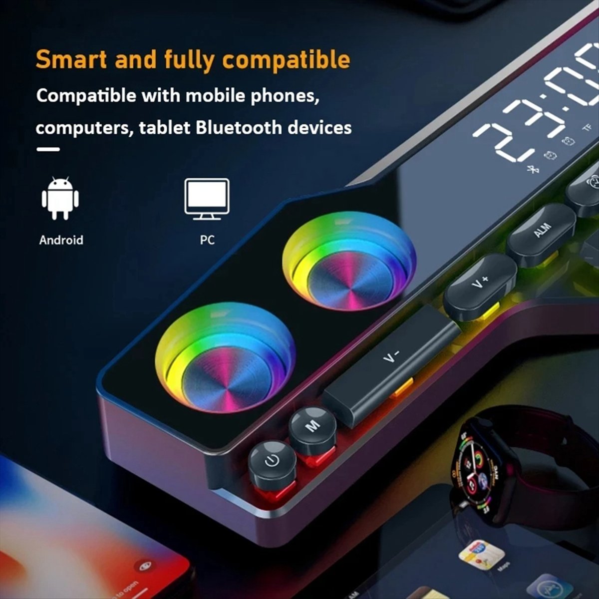 DTC5 V18 Dazzle Colour Speaker - đánh giá và giá Gaming Accessories Led