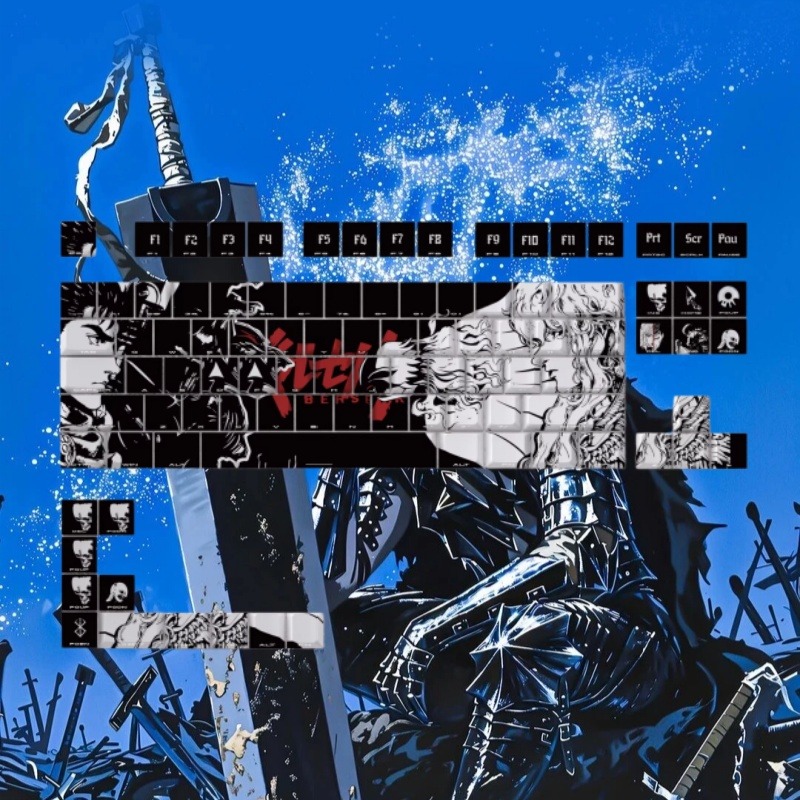 BERSERK Theme Anime Keycap 98  - đánh giá và giá Gaming Accessories Tablet