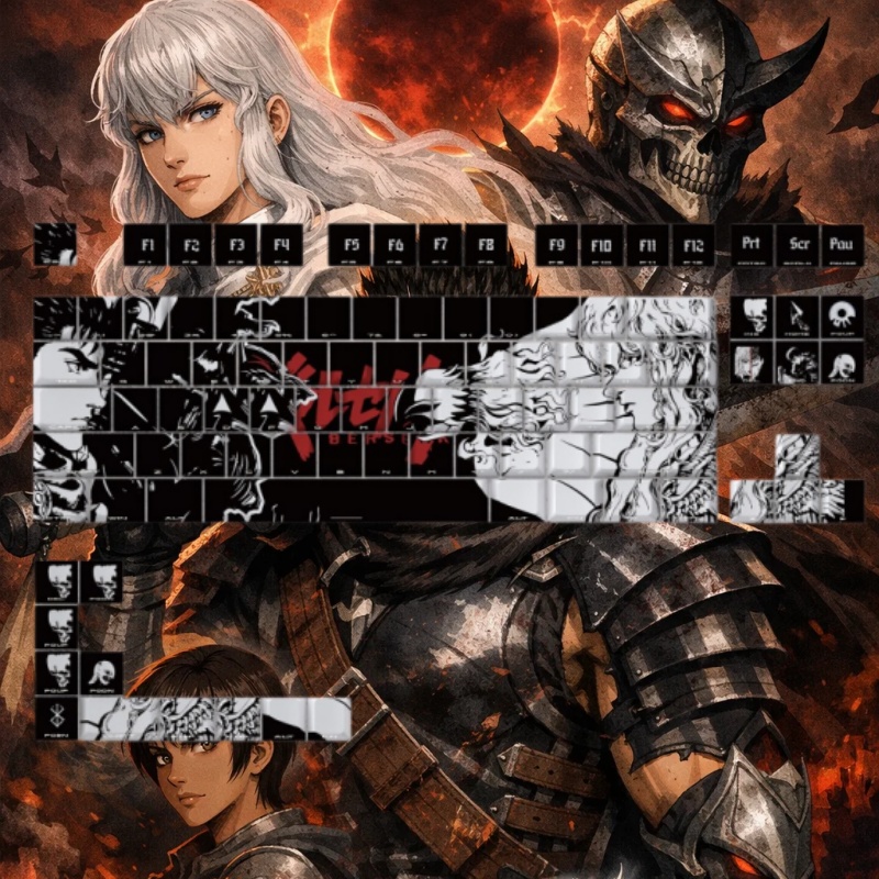 BERSERK Theme Anime Keycap 98  - đánh giá và giá Gaming Accessories Tablet