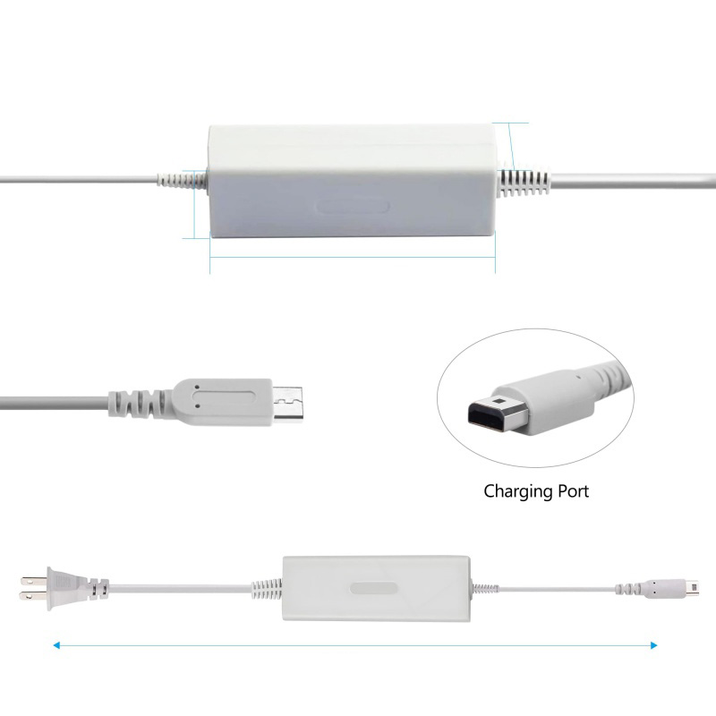 Charger For Wii U Gamepad Cont - đánh giá và giá Gaming Accessories White