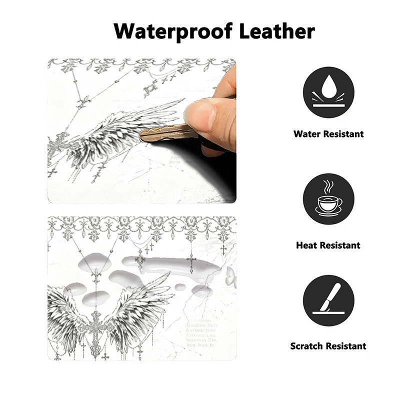 Leather Mousepad Black White A - đánh giá và giá Gaming Accessories Desk