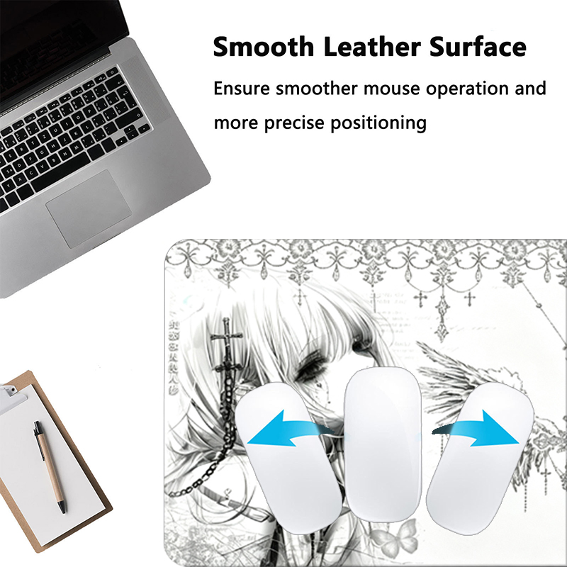 Leather Mousepad Black White A - đánh giá và giá Gaming Accessories Desk