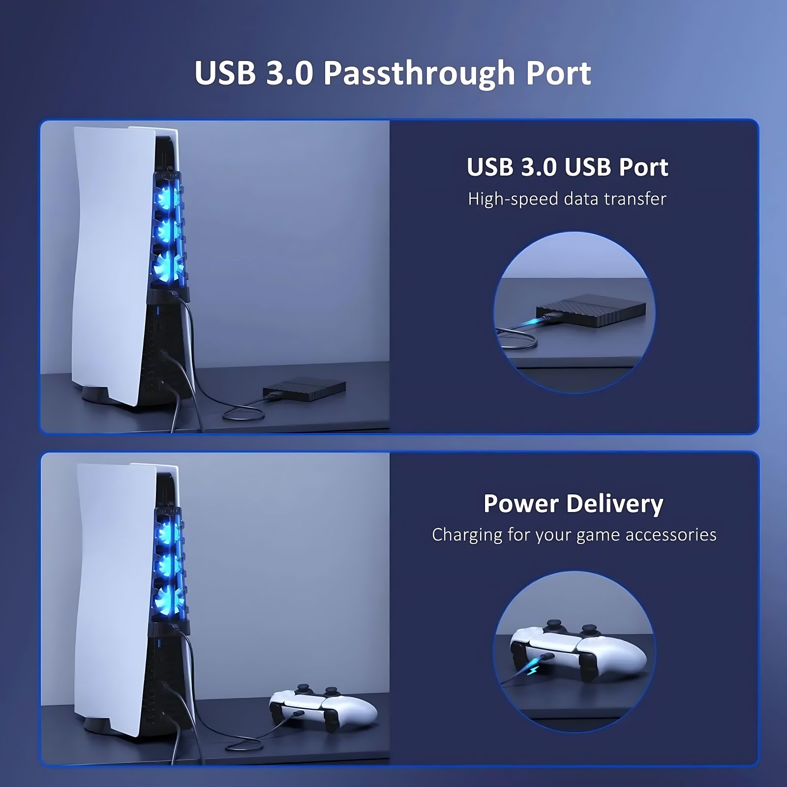 For PS5 Both Disc and Digital  - đánh giá và giá Gaming Accessories Led