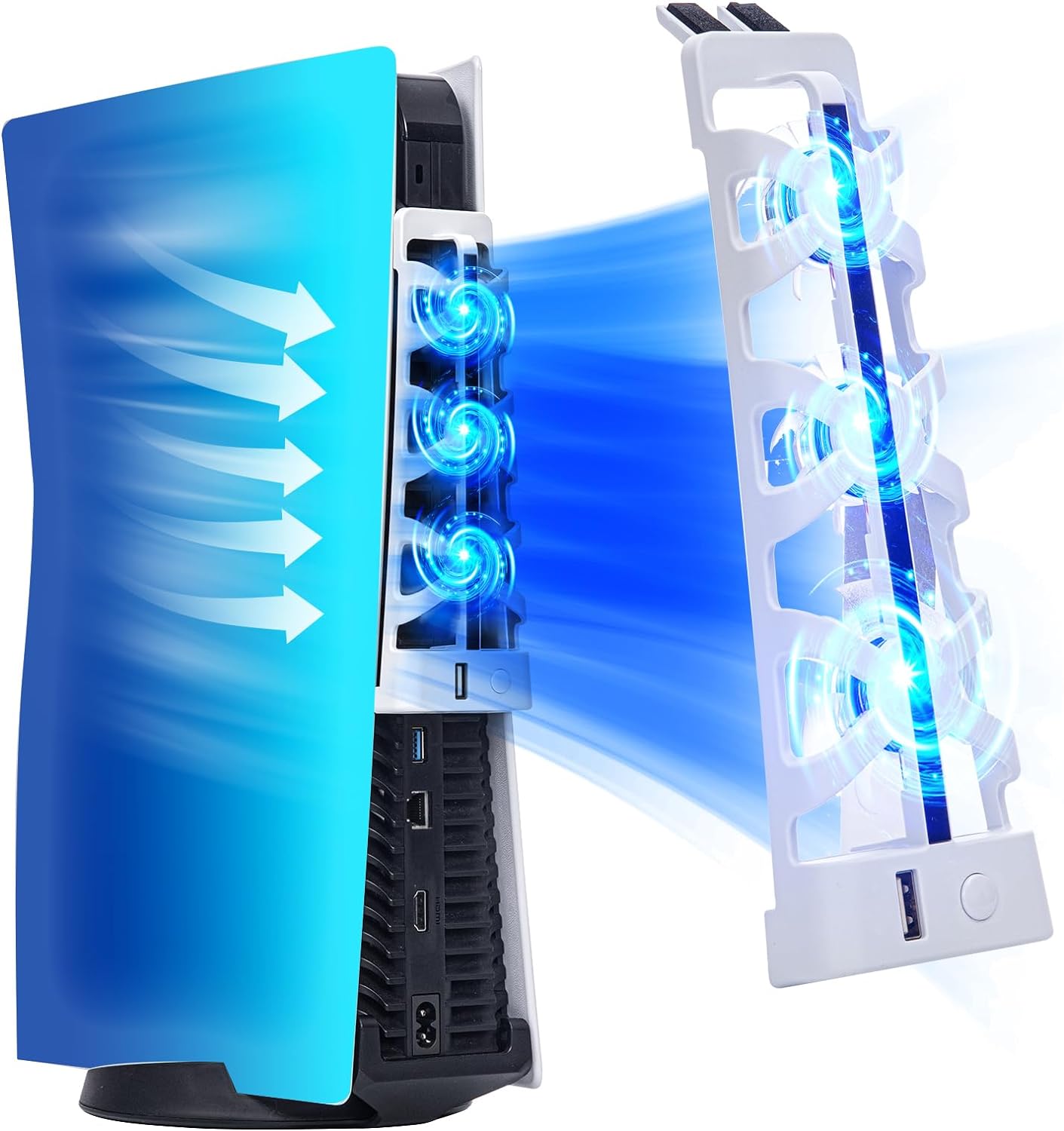For PS5 Slient Cooling Fan wit - đánh giá và giá Gaming Accessories Led